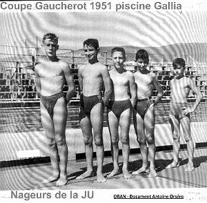 Oran- SDV- 7079- COUPE GAUCHEROT 1951 PISCINE DU GALLIA 
